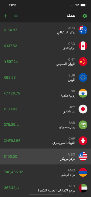 تطبيق تحويل العملات | اسعار العملات الدولية